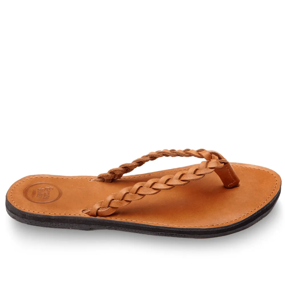 The Trenza Leather Flip Flop