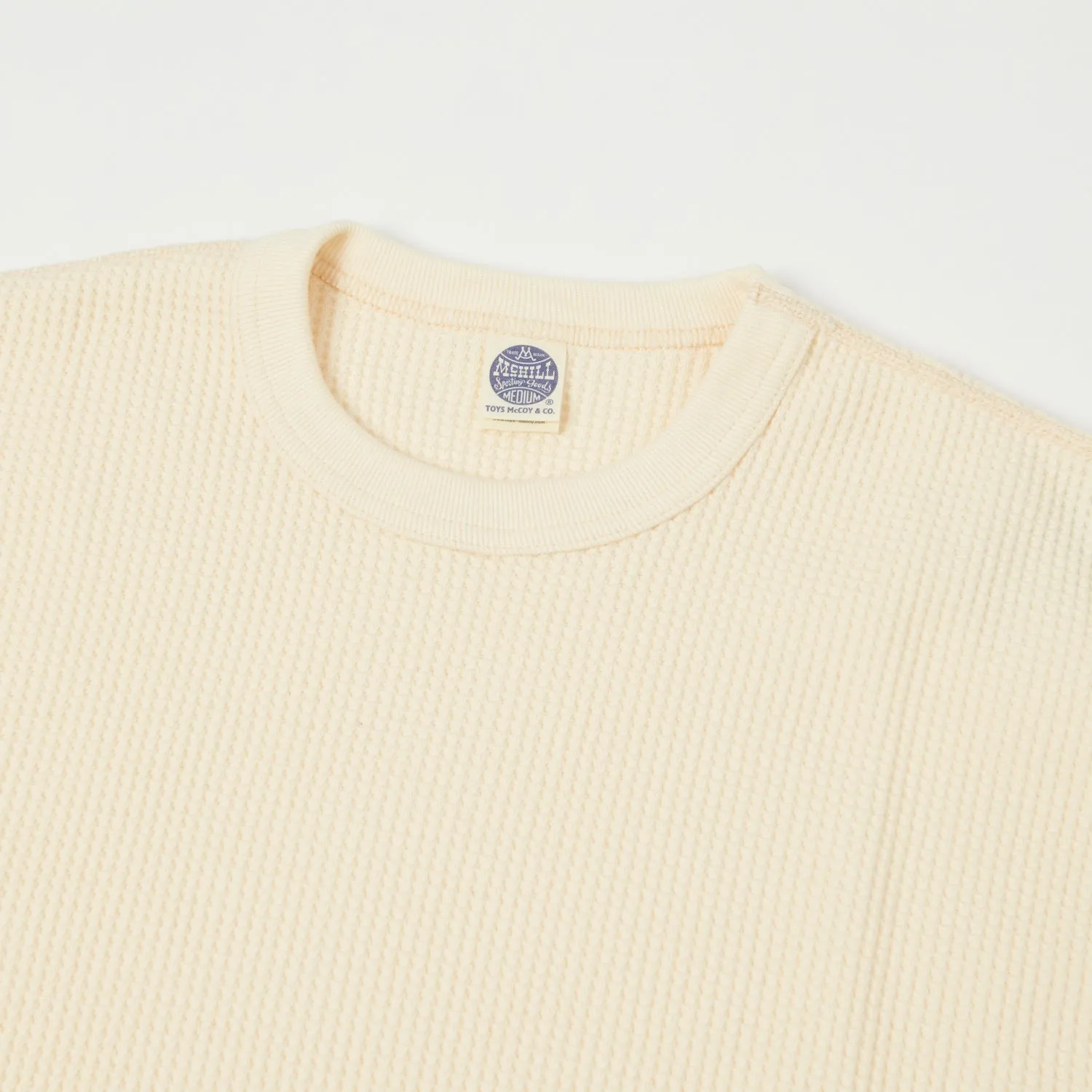 TOYS McCOY Big Waffle Crew Neck Sweatshirt - Natural