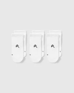 Trainer Liner Socks 3 Pack | White