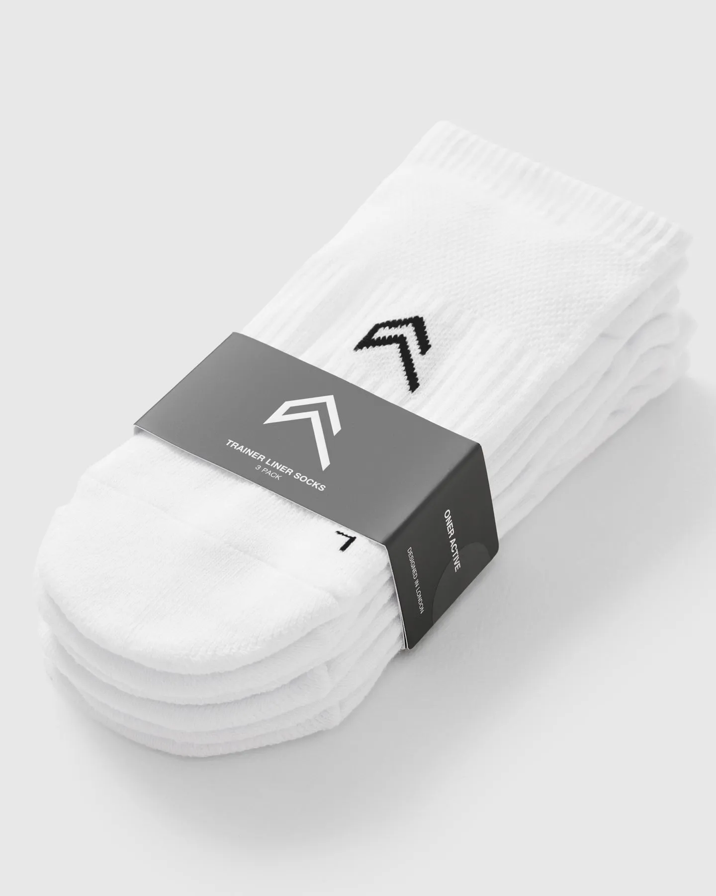 Trainer Liner Socks 3 Pack | White