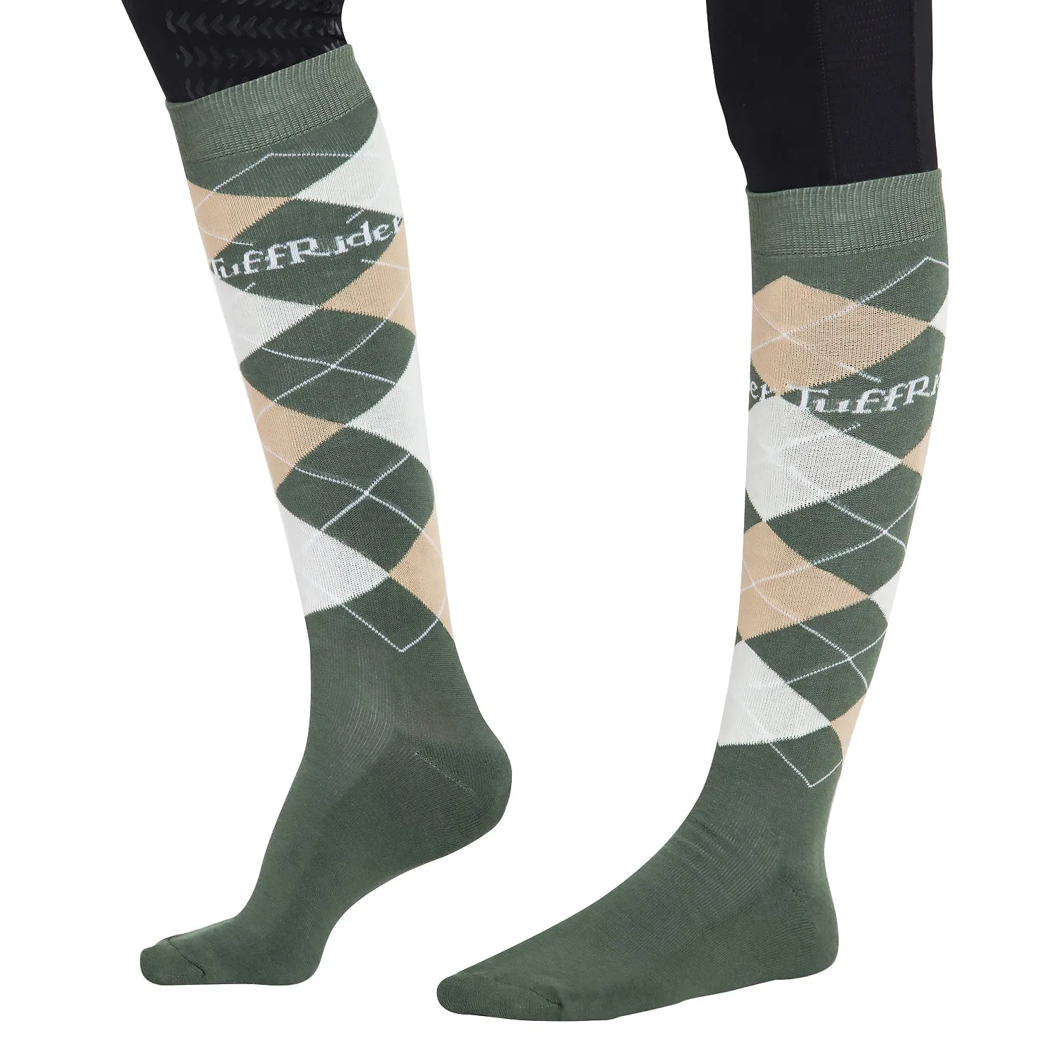 TuffRider Argyle Knee Hi Socks