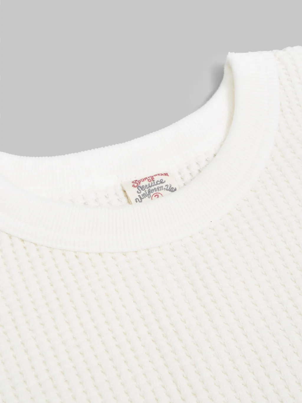 UES Thermal Big Waffle T-Shirt Off White