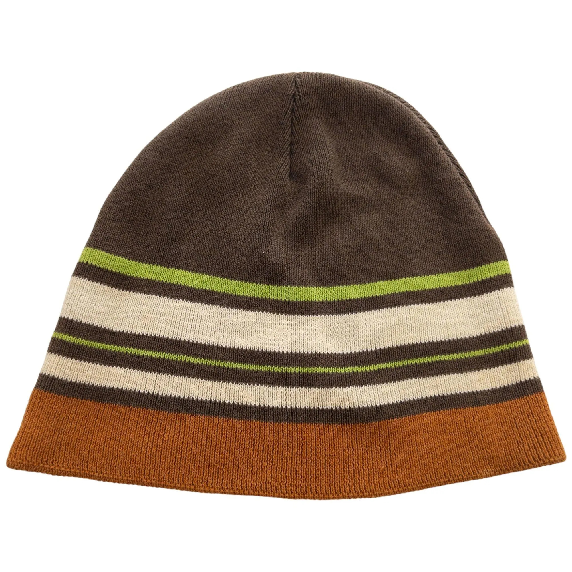 Vintage Stussy Striped Logo Beanie