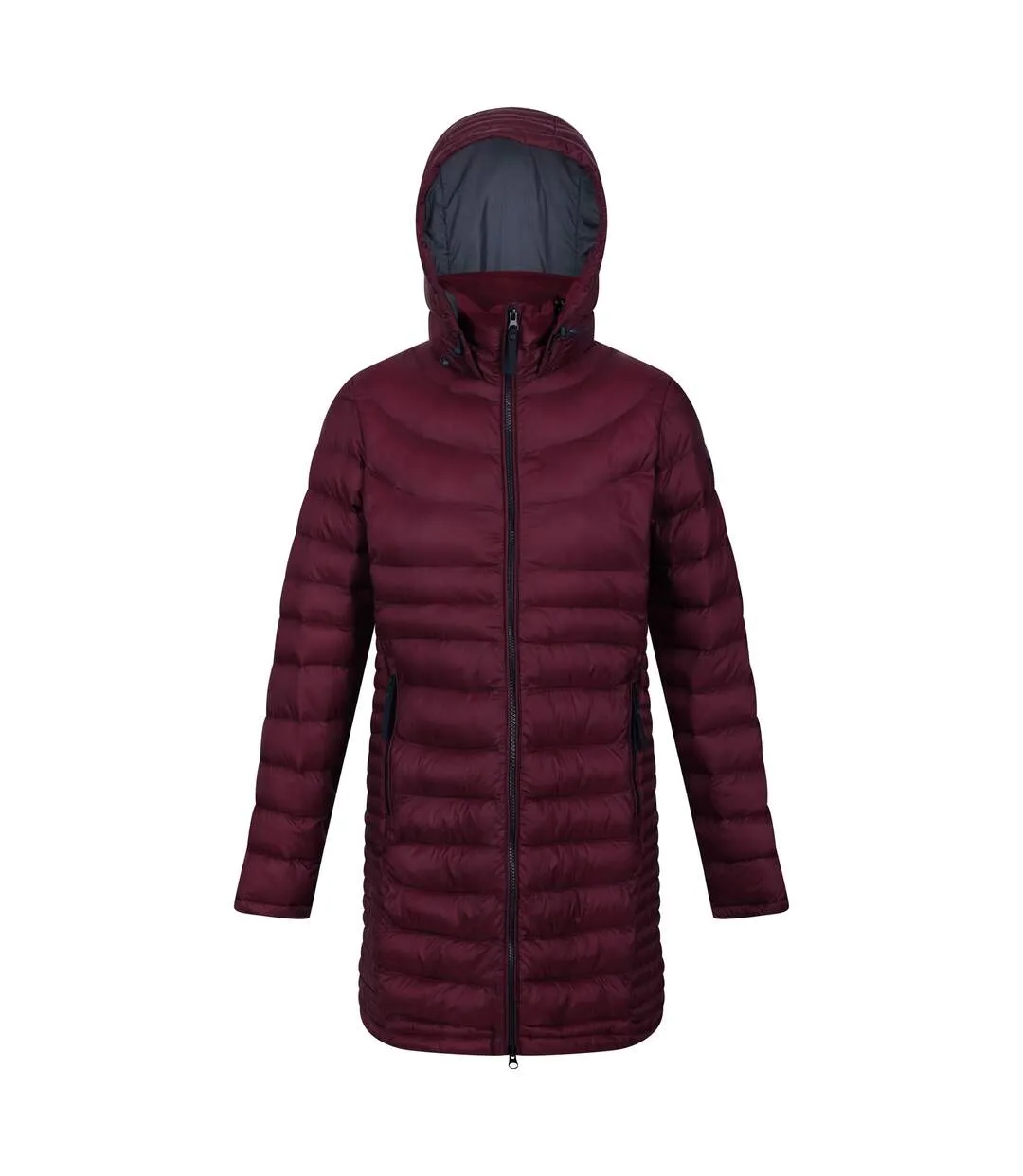 Womens/ladies andel iii lightweight parka burgundy/seal grey Regatta