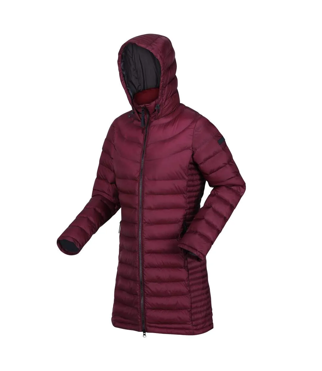 Womens/ladies andel iii lightweight parka burgundy/seal grey Regatta